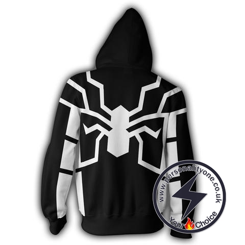 FUTURE FOUNDATION SPIDERMAN BLACK 3D Hoodies Jackets - ZIP UP - SPIDERMAN 3D